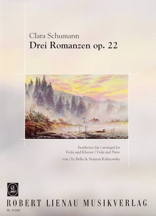 Drei Romanzen op. 22, für Viola und Klavier