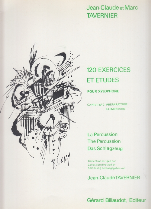 Xylophone, vol. 2. Preparatoire-Elementaire. 120 Exercices et études pour xylophone
