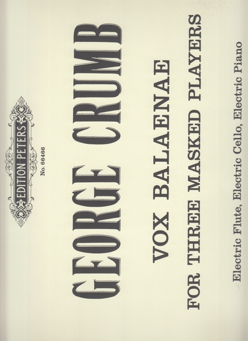 Vox Balaenae, for Three Masked Players. 9790300722818