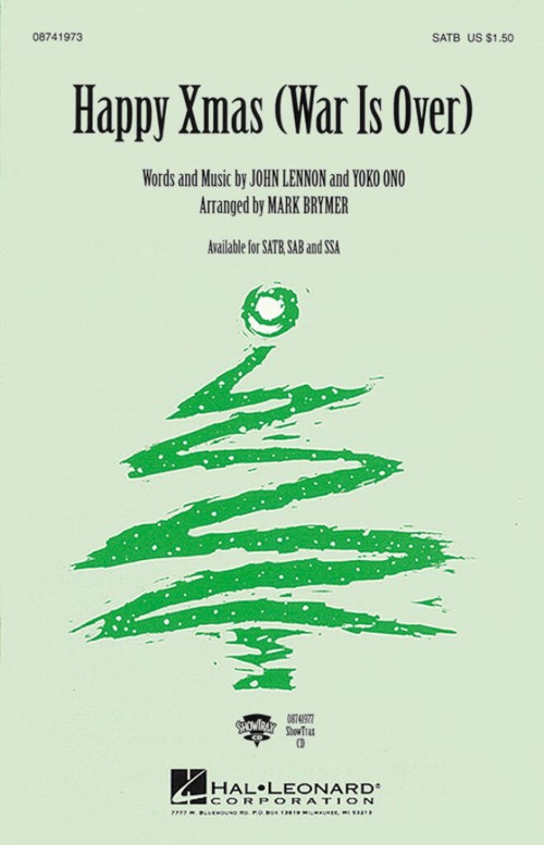 Happy Xmas: (War Is Over), SATB and piano (pack of 5 sheets)