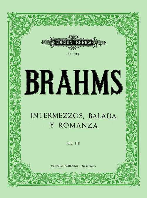 Intermezzos, balada y romanza, op. 118, piano