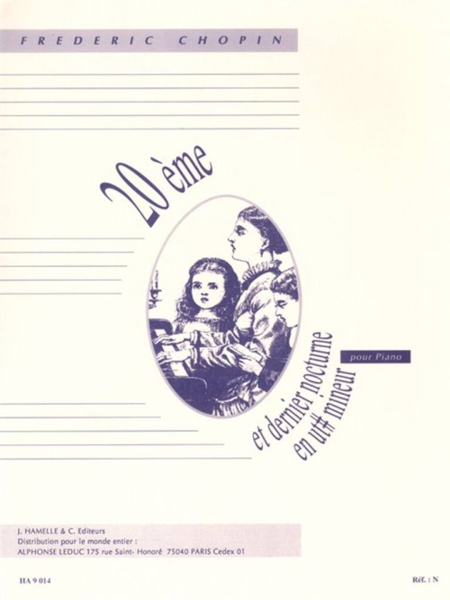 20ème et dernier nocturne en ut# mineur, pour piano