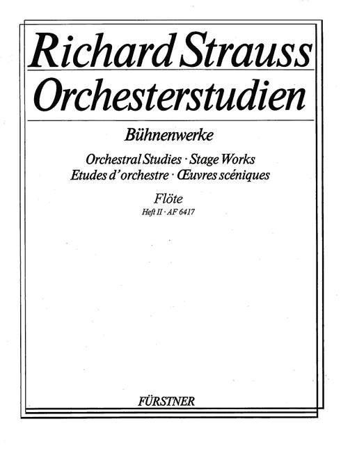 Orchestral Studies form his Stage Works: Flute Vol. 2, Elektra - Der Rosenkavalier