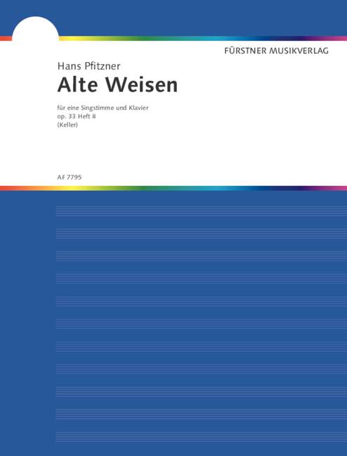 Alte Weisen op. 33 Book 2, Acht Gedichte, for high or medium voice and piano
