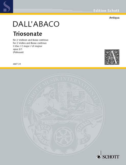 Triosonata C Major op. 3/1, for 2 violins and basso continuo
