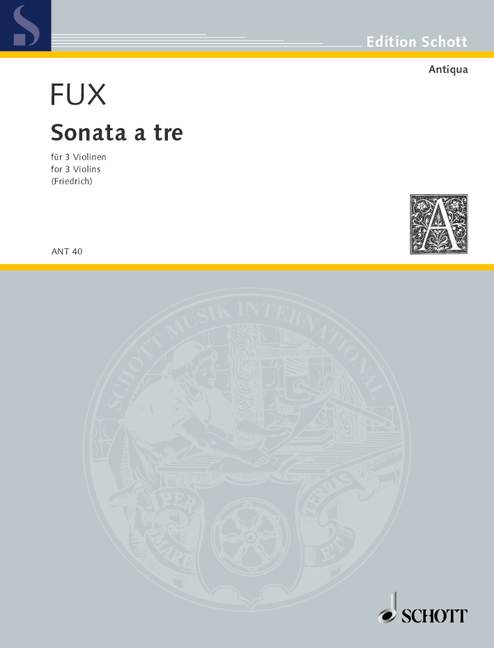 Sonata a tre, for 3 violins, Set of parts