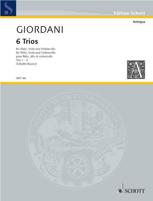 6 Trios op. 12, Trio 1-3, for flute, viola and cello, Set of parts