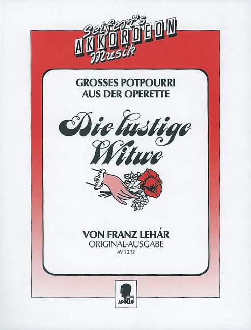 Die lustige Witwe, Potpourri, for accordion