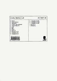 Berliner Luft, Overture, for salon orchestra, Piano conductor and parts