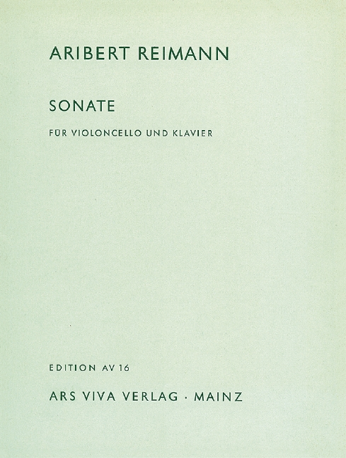 Cello Sonata, for cello and piano