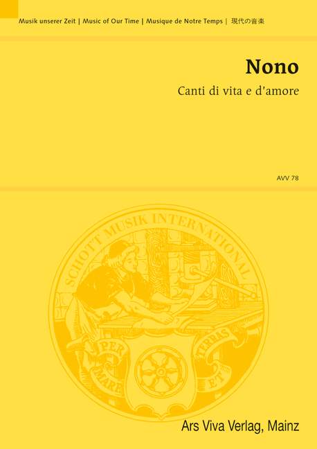 Canti di vita e d'amore, Sul Ponte di Hiroshima, for Soprano, Tenor and Orchestra, Study score
