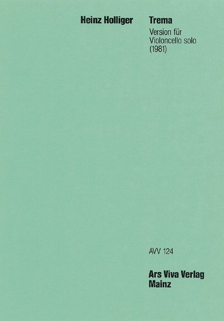 Trema, Version for solo violoncello