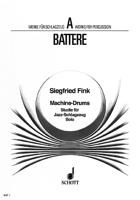 Machine-drums, Study, for Percussion solo (Bass drum, Tom-Toms, Side/Snare drum, Cymbal, Hi-hat)