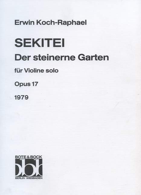 Sekitei op. 17, Der steinerne Garten, for violin