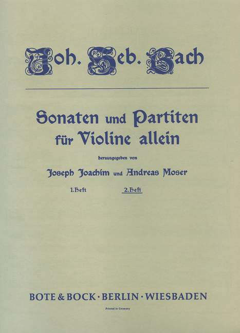 Sonatas and Partitas Vol. 2, for violin