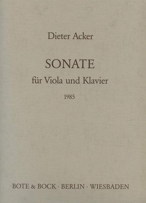 Sonata, for viola and piano