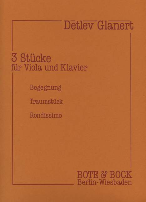 Three Pieces op. 1, for viola and piano