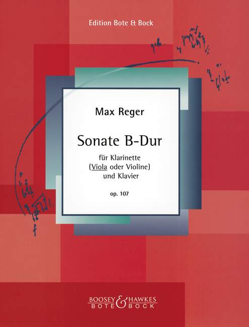 Sonata B flat Major op. 107, for clarinet (viola or violin) and piano