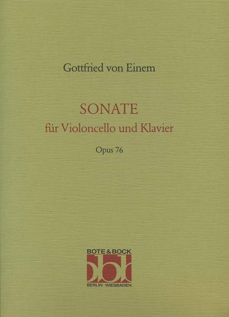 Sonata op. 76, for cello and piano