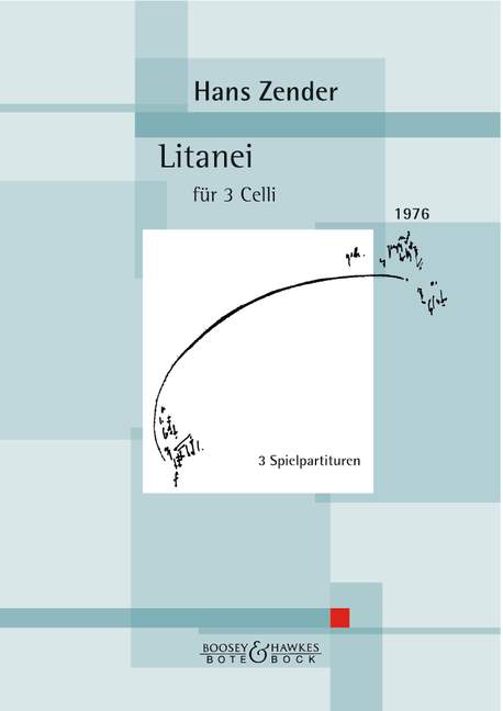 Litanei, for 3 cellos, Performing score