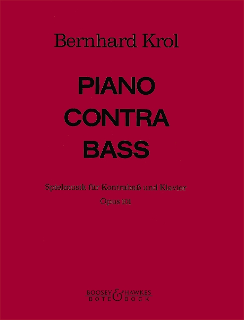 Piano contra Bass op. 101, Play music, for double bass and piano