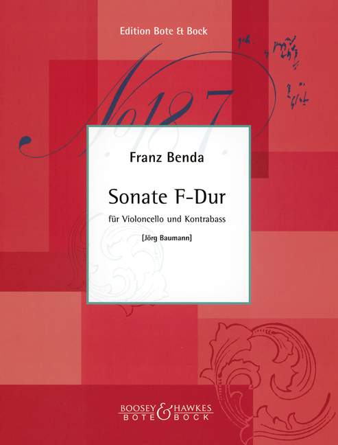 Sonata in F Major, for cello and double bass, Performing score