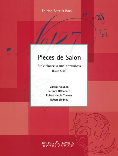 Pièces de Salon, Mittelschwere Stücke, for cello and double bass, Performing score