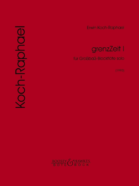 grenzZeit I, for bass recorder