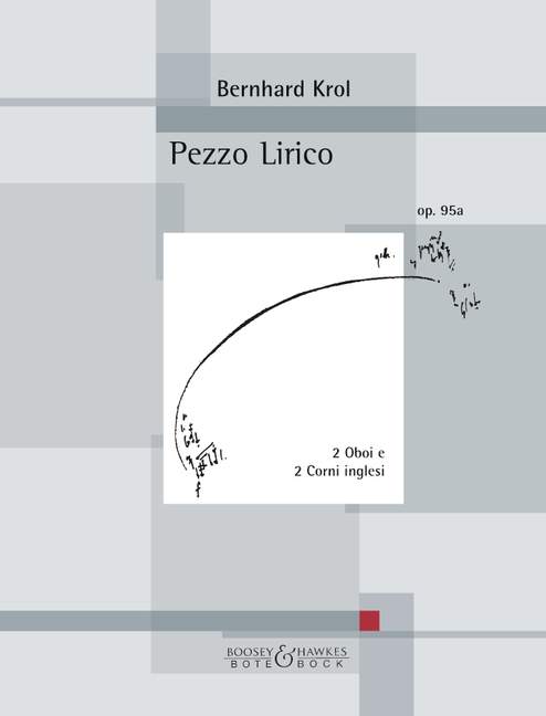 Pezzo lirico op. 95a, for 2 Oboes and 2 Cors Anglais (2 Horns), Performing score