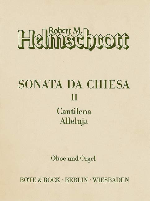 Sonata da chiesa II, Cantilena - Alleluja, for oboe and organ