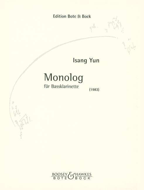 Monolog, for Bass-Clarinet