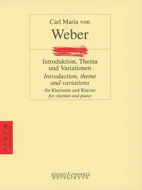 Introduction, Theme and Variations, for Clarinet and Piano