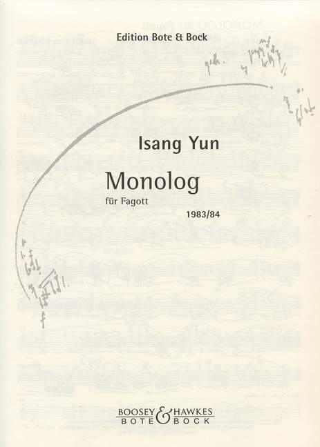 Monolog, for Bassoon