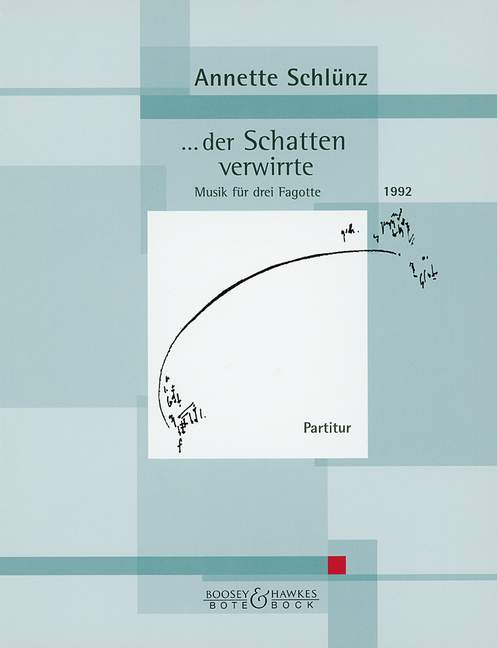 ...der Schatten verwirrte, Music, for 3 Bassoons, Score