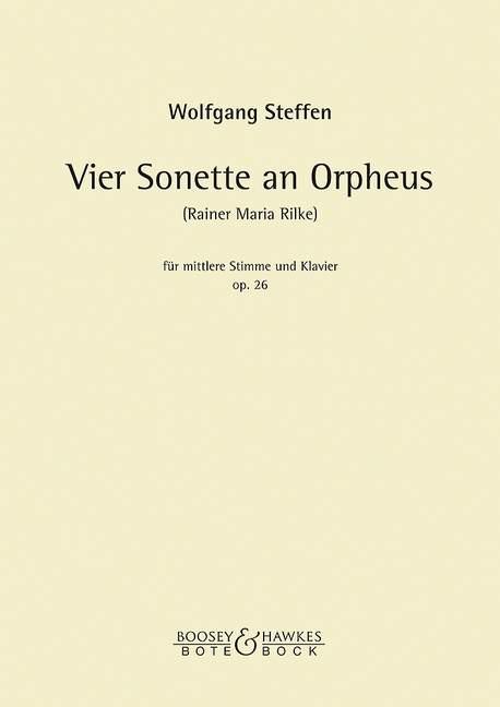 4 Sonette an Orpheus op. 26, for medium voice and piano