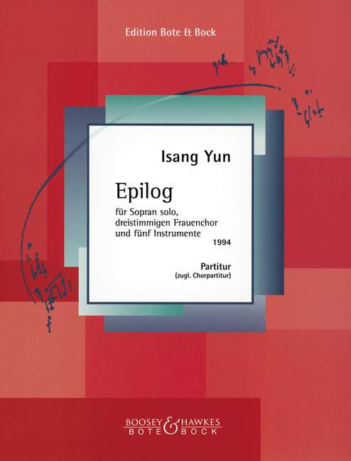 Engel in Flammen, Epilog, for soprano, women's choir and 5 instruments, Score