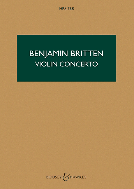 Violin Concerto op. 15 HPS 768, for violin and orchestra, Study score. 9790060014178
