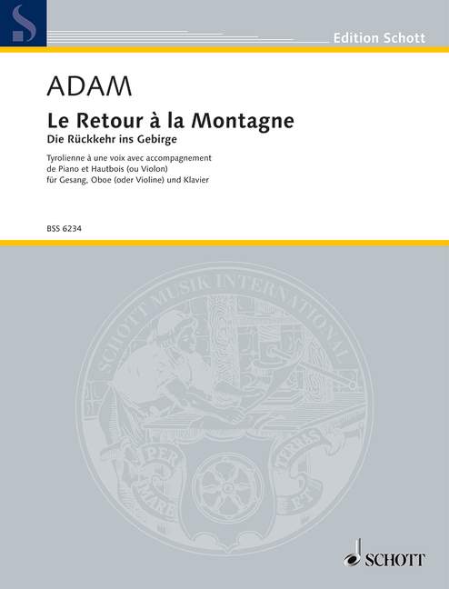 Die Rückkehr in's Gebirge, for voice, oboe and piano