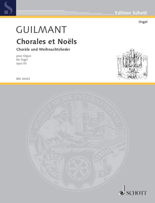 Choräle und Noels op. 93, for organ. 9790001141161 Choräle und Noels op. 93, for organ. 9790001141161