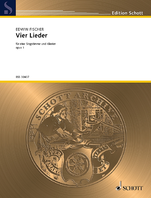 4 Lieder op. 1, for voice and piano