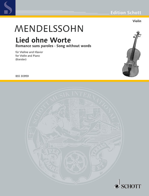 Songs without Words No. 11, for violin and piano