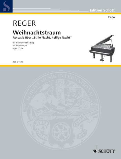 Christmas Dream op. 17/9, Fantasy of Silent Night, holy Night, for piano (4 hands)