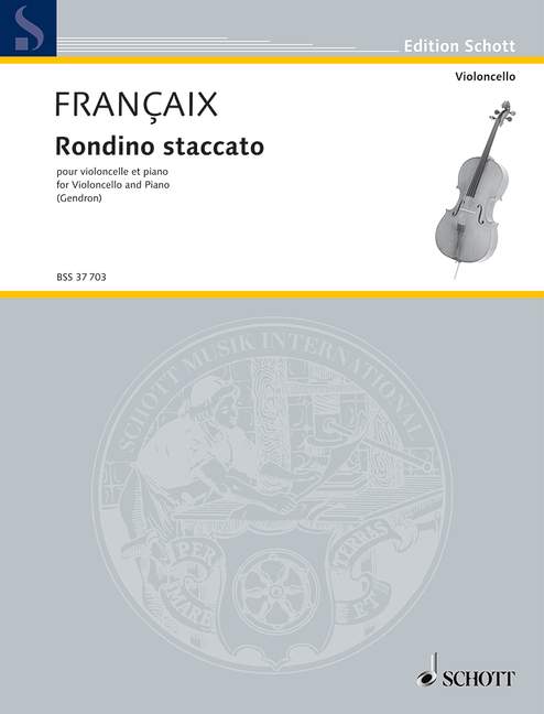 Rondino staccato, from the Opera Le diable boiteux, for cello and piano