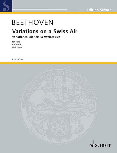 Variations on a Swiss Air WoO 64, for harp