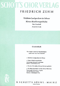 Grasshoffiade, Vier heitere Lieder, for men's choir (TTBB) and piano, Score