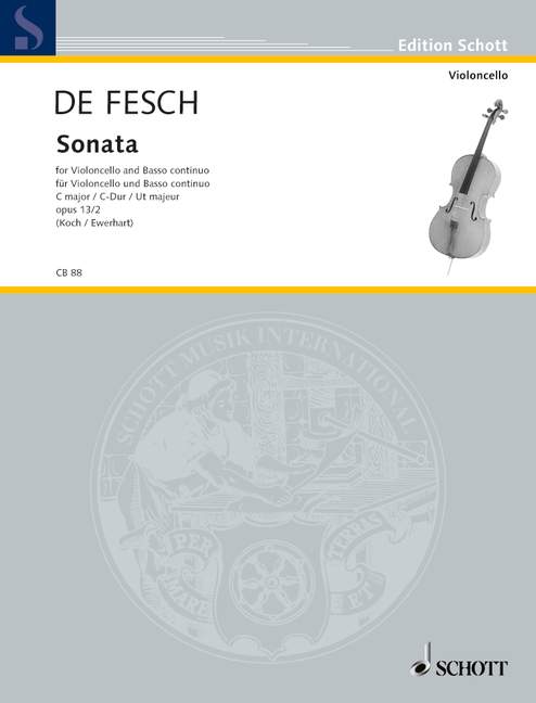 Sonata op. 13, No. 2 C Major, for cello and basso continuo