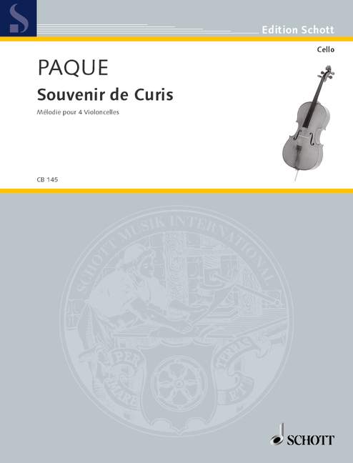 Souvenir de Curis, for 4 cellos, Set of parts