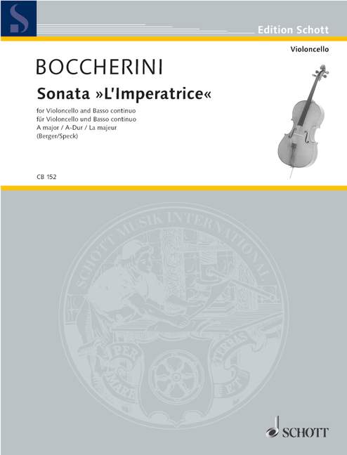 Sonata L'Imperatrice A Major, for cello and basso continuo