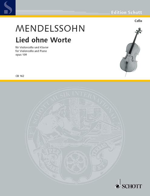 Song without Words D major op. 109, for cello (viola) and piano