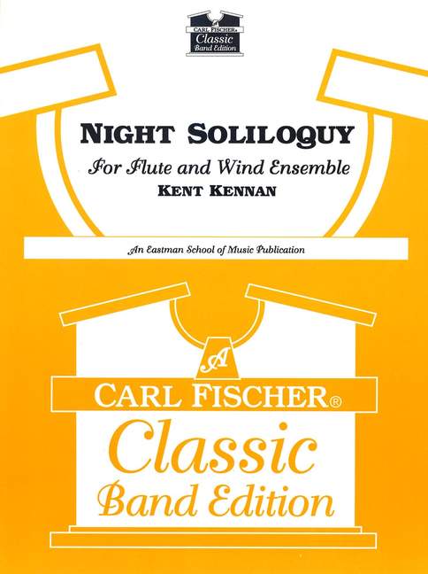 Night Soliloquy, For Flute and Wind Ensemble, Score and parts